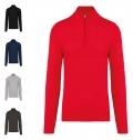 Camisola  de malha meio fecho