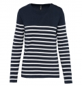 Camisola estilo marinheiro de senhora