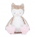 CORUJA DE PELUCHE COM FECHO