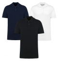 Polo Supima de manga curta de homem