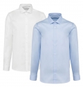 Camisa twill com manga comprida de homem