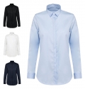 Camisa twill de manga comprida de senhora