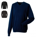 Pullover de homem com decote em V
