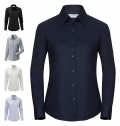 Camisa Oxford de senhora de manga comprida