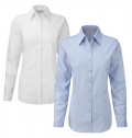 Camisa de senhora de manga comprida Herringbone