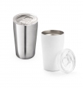 SLIDER. Copo de viagem em ao inoxidvel 380 mL