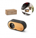 TILLY. Coluna de som porttil de 3W com 5h de autonomia em bambu e ABS reciclado (100% rABS)