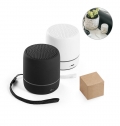 TURING. Coluna de som porttil de 3W com 4h de autonomia em ABS reciclado (100% rABS)