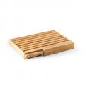 PASSARD. Tbua para po em bambu com faca em ao inoxidvel