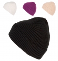 Gorro em malha com dobra