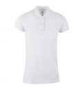 POLO MACKAY MULHER MANGA CURTA 210 g/m2 BRANCO