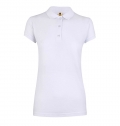 POLO SENHORA NOBBY MANGA CURTA 210 g/m2 BRANCO