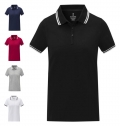 Polo de manga curta com friso para mulher 'Amarago'