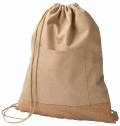 Mochila com cordo em polister rPET (600D) Ansel