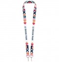 Lanyard RPET de sublimao com 2 mosquetes 'Leia'