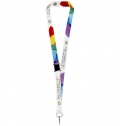 Lanyard de sublimao em RPET com fecho de segurana 'Lois'