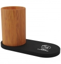 Base de carregamento de 10 W sem fio e suporte de lpis em bambu 'SCX.design W17'