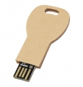 Pen USB 2.0 de papel reciclado em forma de chave.