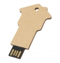 Pen USB 2.0 de papel reciclado em forma de casa