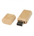USB 2.0 de madeira com porta-chaves