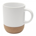Caneca de cermica de sublimao de 300 ml com detalhes em cortia 'Billie'