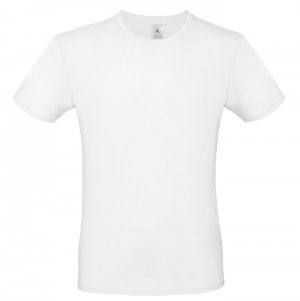 T-SHIRT B&C #E150, TAM. GRANDE BRANCO - 100% ALGOD&