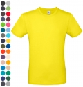 T-SHIRT B&C #E150, TAM. GRANDE CORES - 100% ALGODAO