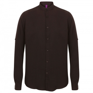 Camisa de homem com gola  padre