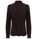 Camisa de senhora com gola  padre