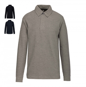 French rib - polo de manga comprida