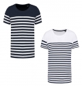 T-shirt estilo marinheiro Bio com decote redondo para criana