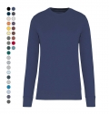 Sweatshirt eco-responsvel com decote redondo