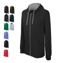 Casaco sweatshirt com capuz em contraste