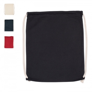 Mochila em algodo biolgico com cordes