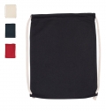 Mochila em algodo biolgico com cordes