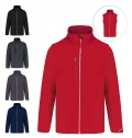 Casaco softshell com mangas amovveis