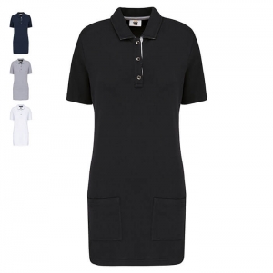 POLO COMPRIDO DE MANGA CURTA PARA SENHORA