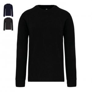 Sweatshirt com mangas direitas