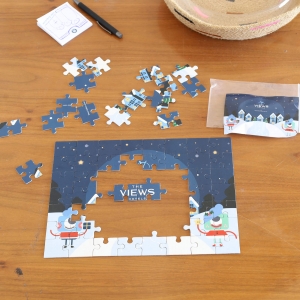 PUZZLE CARTAO A4  56 PECAS QUADRICROMIA