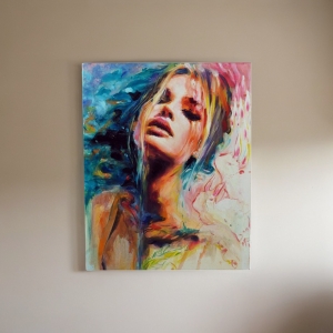 TELA PEQUENA IMP QUADRICROMIA, ESTRUTURA MADEIRA 20X30CM