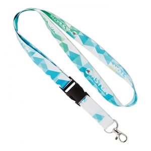 LANYARD SUBLIMADA 2 LADOS 20MM COM FECHO CLIC-CLAC