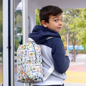 MOCHILA PEQUENA EM POLIESTER. COM FORRO TNT IMP TOTAL