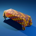 TOALHA DE MESA 145 X 200 CM EM TECIDO POLIESTER SEM COSTURA,