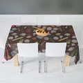 TOALHA DE MESA 100 X 145 CM EM POLIESTER SEM COSTURA IMP INC