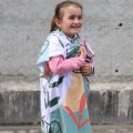 PONCHO EM TECIDO TOALHA PARA CRIANA PERSONALIZVEL