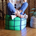 PUFF EM RPET COM ENCHIMENTO DE FLOCOS PERSONALIZVEL