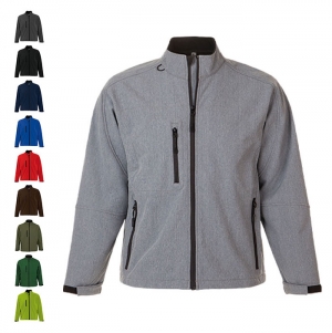 SOFTSHELL COM FECHO HOMEM RELAX CORES