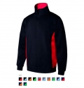 SWEATSHIRT BICOLOR COM MEIO FECHO