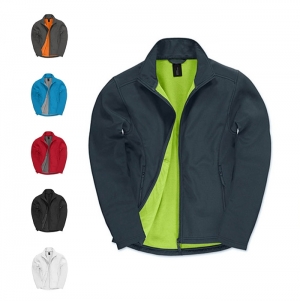 CASACO B&C ID.701 SOFTSHELL MEN 300G - 96% POLI